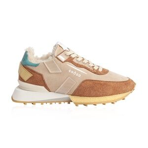 GHŌUD VENICE Rush Groove Suede & Fur Sneakers